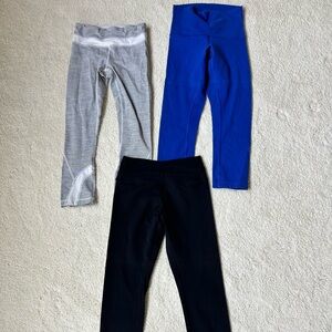 Lululemon leggings size 2 - 4, all cropped length